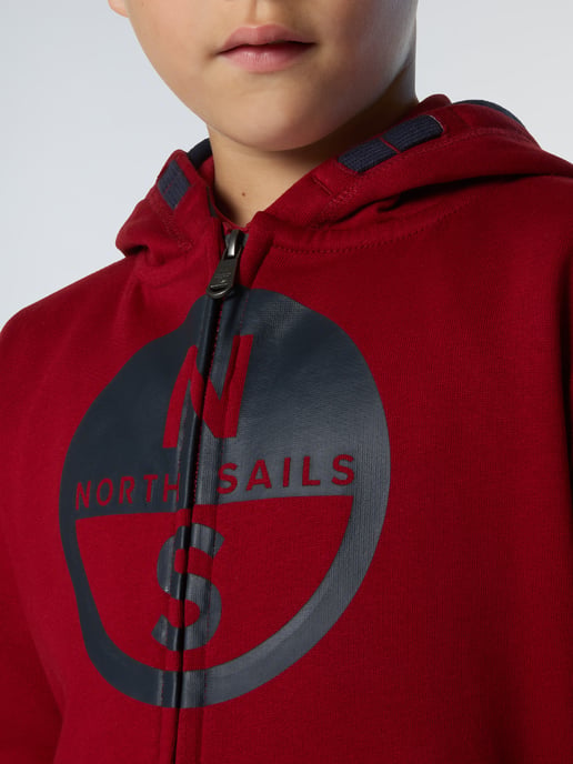 North Sails Kapuzenpullover Durchgehender Reißverschluss mit Maxi-Logo - Image 5