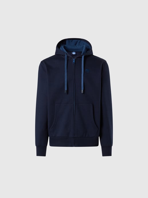 North Sails Kapuzenpullover Durchgehender Reißverschluss mit gesticktem Logo - Image 3