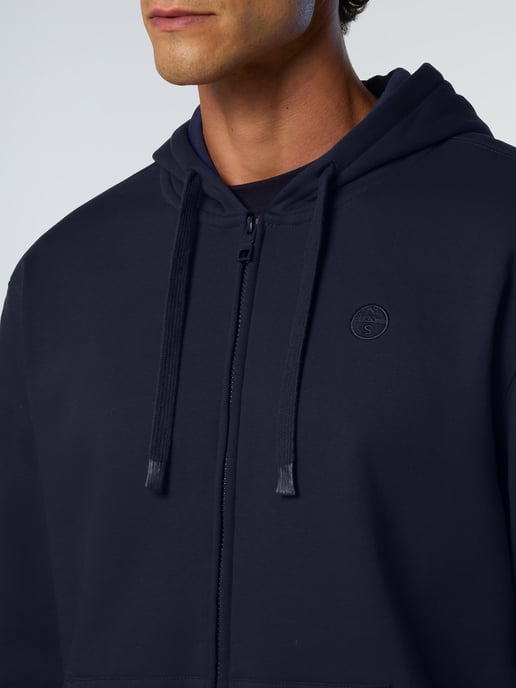 North Sails Kapuzenpullover Durchgehender Reißverschluss mit gesticktem Logo - Image 5