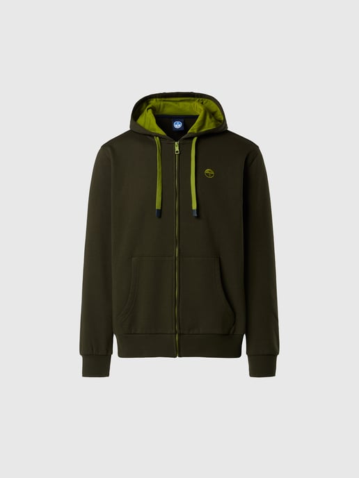 North Sails Kapuzenpullover Durchgehender Reißverschluss mit gesticktem Logo - Image 3