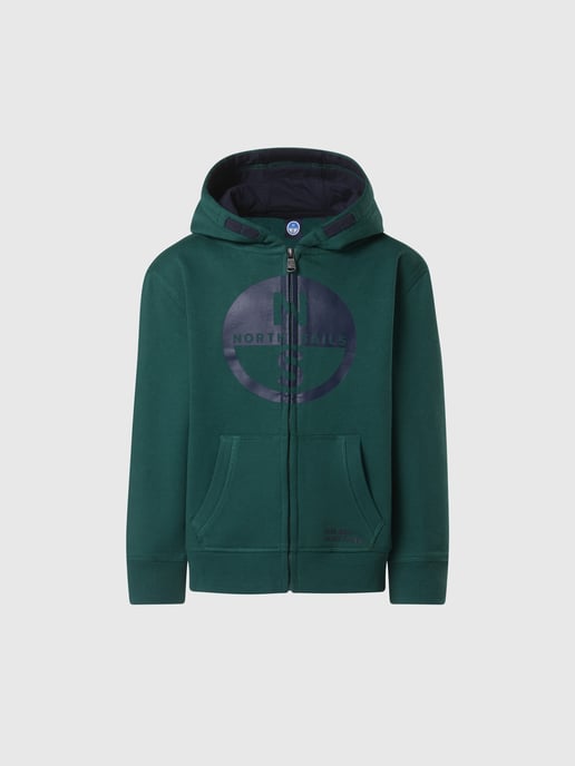 North Sails Kapuzenpullover Durchgehender Reißverschluss mit Maxi-Logo - Image 3
