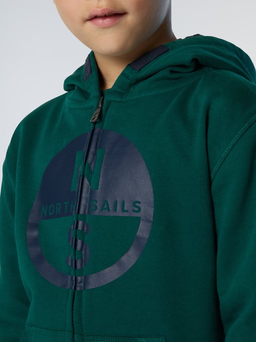 North Sails Kapuzenpullover Durchgehender Reißverschluss mit Maxi-Logo - Image 5