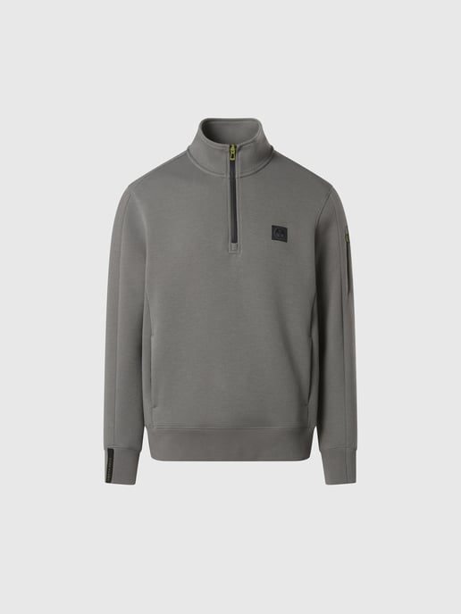 North Sails Sweatshirt Piqué Scuba Stoff mit halbem Reißverschluss - Image 3