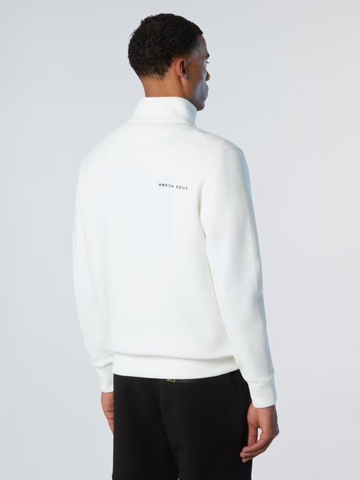North Sails Sweatshirt Piqué Scuba Stoff mit halbem Reißverschluss - Image 2
