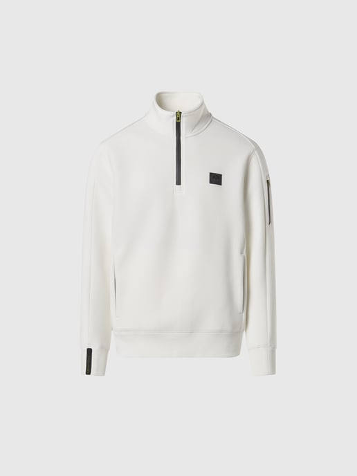 North Sails Sweatshirt Piqué Scuba Stoff mit halbem Reißverschluss - Image 3