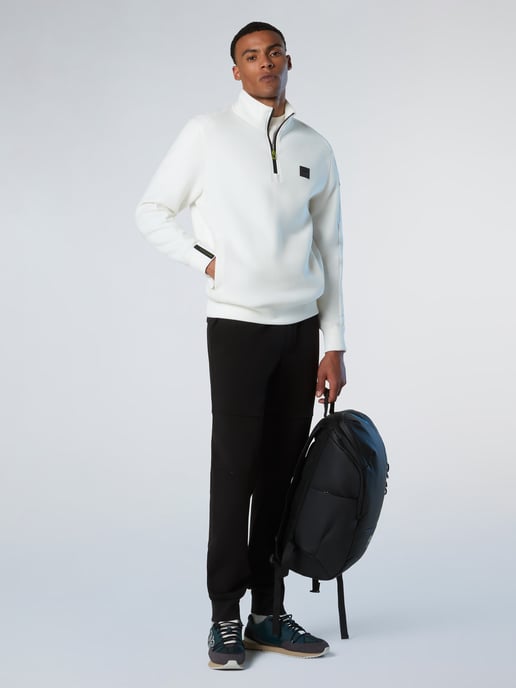 North Sails Sweatshirt Piqué Scuba Stoff mit halbem Reißverschluss - Image 4