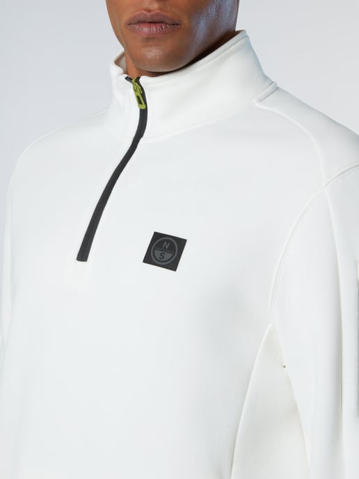 North Sails Sweatshirt Piqué Scuba Stoff mit halbem Reißverschluss - Image 5
