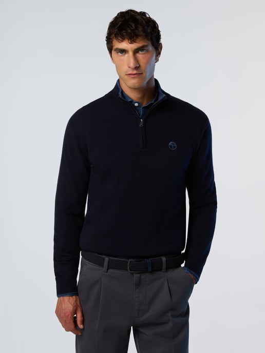 North Sails Pullover Halber Reißverschluss aus Kaschmirmischung - Image 1