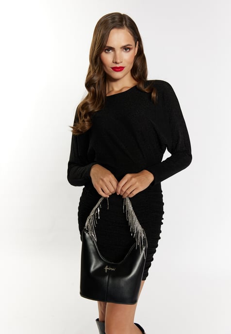 Faina Abendtasche mit Kristallen Damen schwarz - Image 3