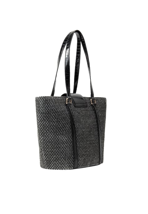 IZIA Shopper-Tasche Damen schwarz/beige - Image 2