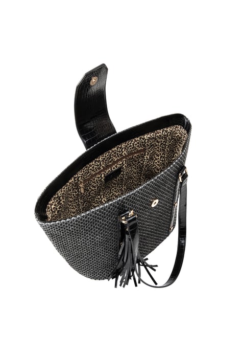 IZIA Shopper-Tasche Damen schwarz/beige - Image 4