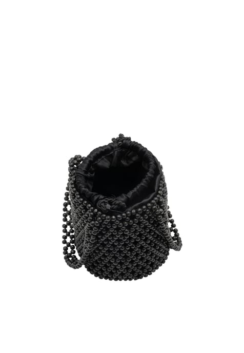 IZIA Bucket Bag aus Perlen Damen schwarz - Image 4