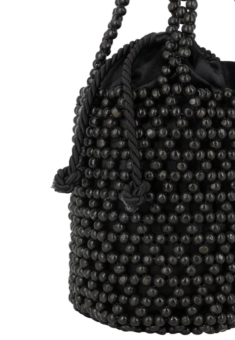 IZIA Bucket Bag aus Perlen Damen schwarz - Image 5