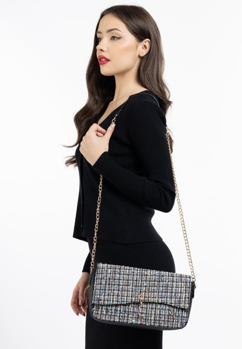 Faina Clutch/Abendtasche Damen Schwarz Mehrfarbig - Image 3