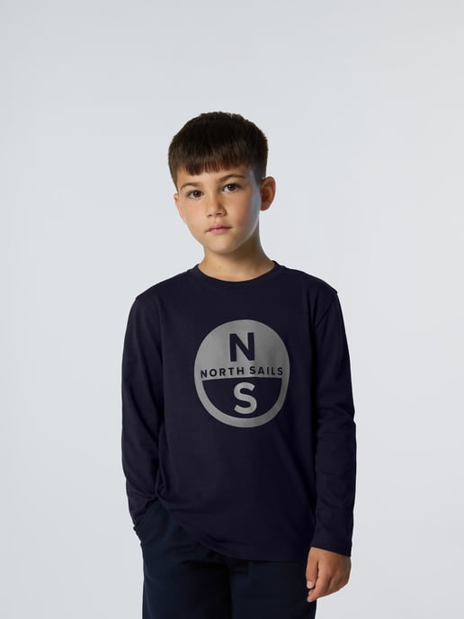 North Sails T-Shirt Langarmshirt mit Maxi-Logo - Image 1