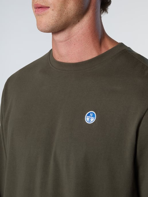 North Sails T-Shirt Langarm mit Logo-Patch - Image 5