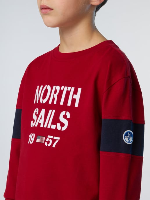 North Sails T-Shirt Langarm mit Ärmeleinsätzen - Image 5