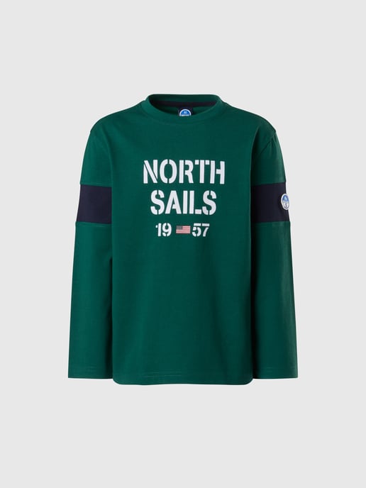 North Sails T-Shirt Langarm mit Ärmeleinsätzen - Image 3
