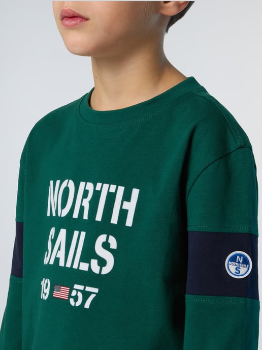 North Sails T-Shirt Langarm mit Ärmeleinsätzen - Image 5