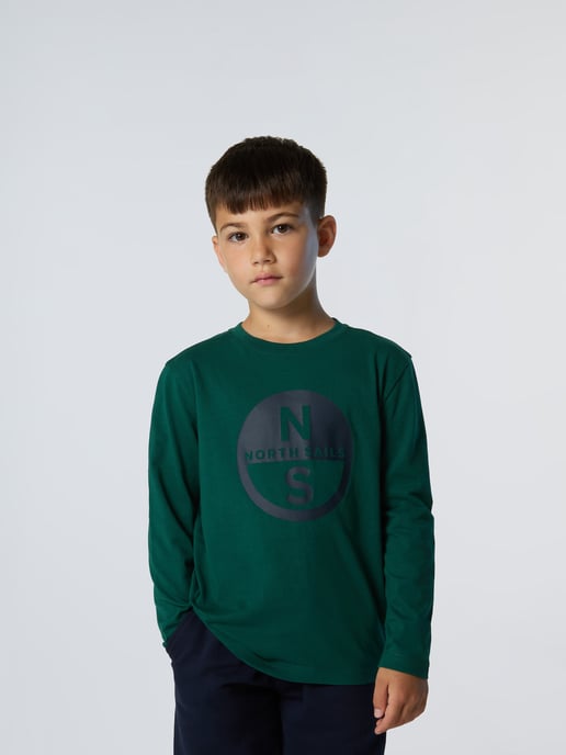 North Sails T-Shirt Langarmshirt mit Maxi-Logo - Image 1
