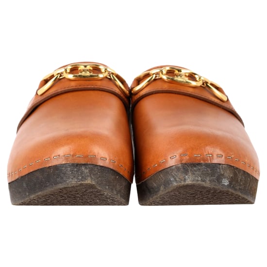 Celine Les Bois Clogs aus braunem Kalbsleder - Image 2