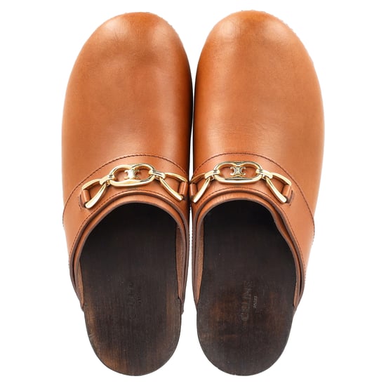 Celine Les Bois Clogs aus braunem Kalbsleder - Image 3