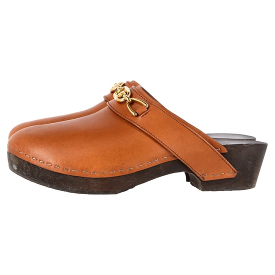 Celine Les Bois Clogs aus braunem Kalbsleder - Image 4