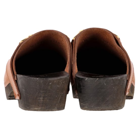 Celine Les Bois Clogs aus braunem Kalbsleder - Image 5
