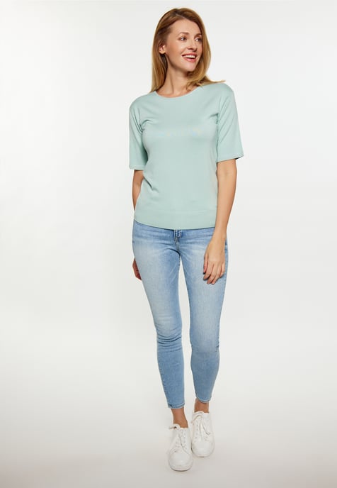 usha T-Shirt Damen Minze - Image 2