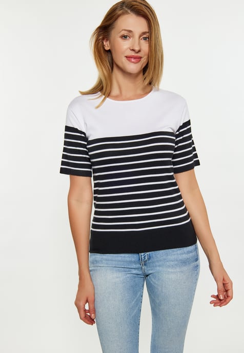 usha T-Shirt Damen schwarz weiss - Image 3