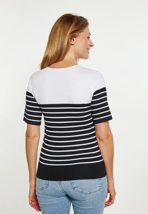 usha T-Shirt Damen schwarz weiss - Image 5