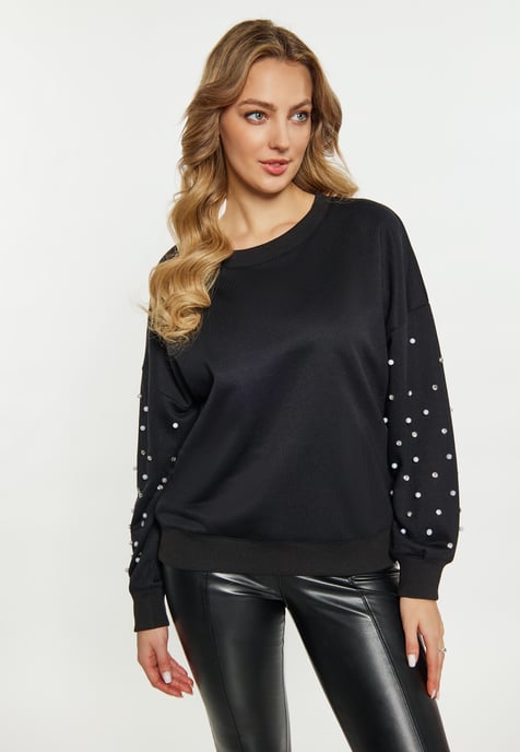 Faina Sweatshirt Damen schwarz - Image 3