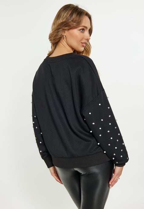 Faina Sweatshirt Damen schwarz - Image 4