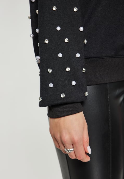 Faina Sweatshirt Damen schwarz - Image 5