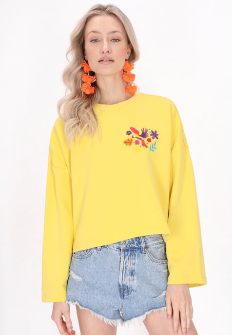 IZIA Sweatshirt Frauen Gelb - Image 3
