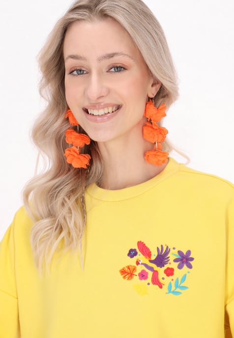 IZIA Sweatshirt Frauen Gelb - Image 5