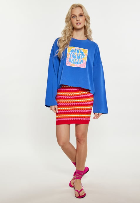 IZIA Sweatshirt Damen kobaltblau - Image 2
