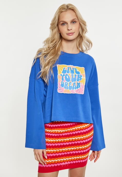 IZIA Sweatshirt Damen kobaltblau - Image 3