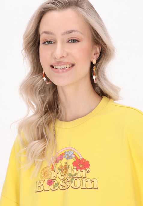 IZIA Sweatshirt Frauen Gelb - Image 5