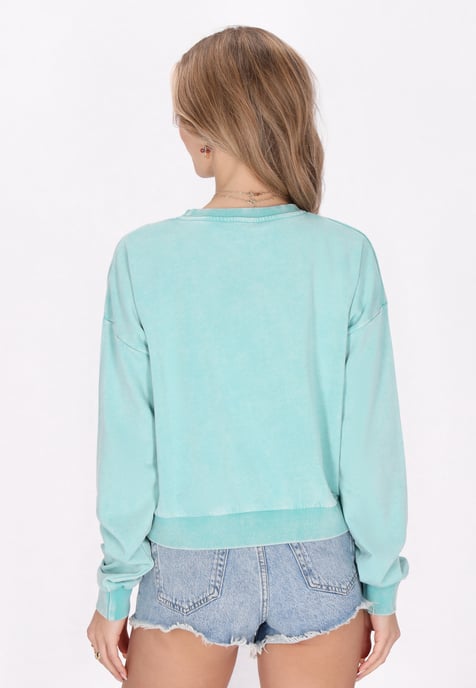 IZIA Sweatshirt Frauen Türkis - Image 4