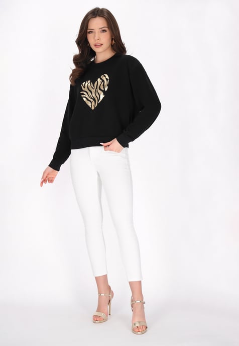 Faina Sweatshirt Frauen Schwarz - Image 2