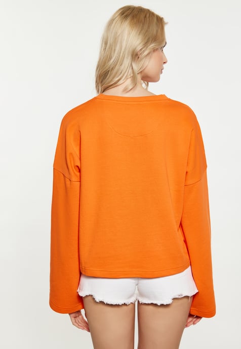 IZIA Sweatshirt Damen orange - Image 4