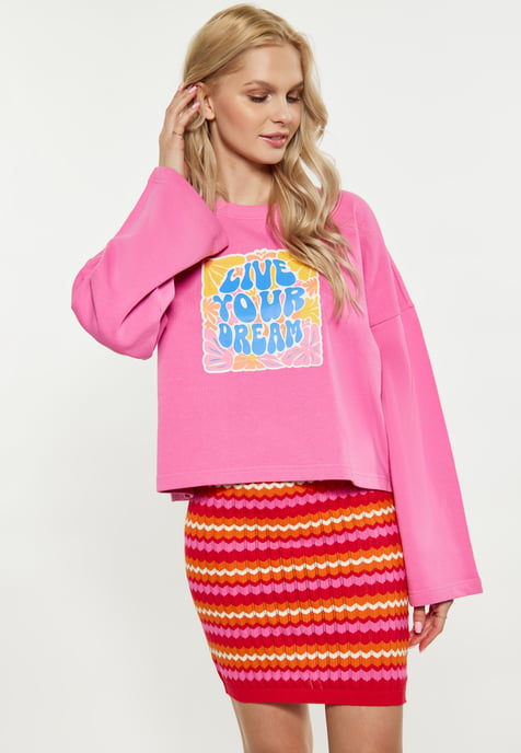IZIA Sweatshirt Damen Rosa - Image 3
