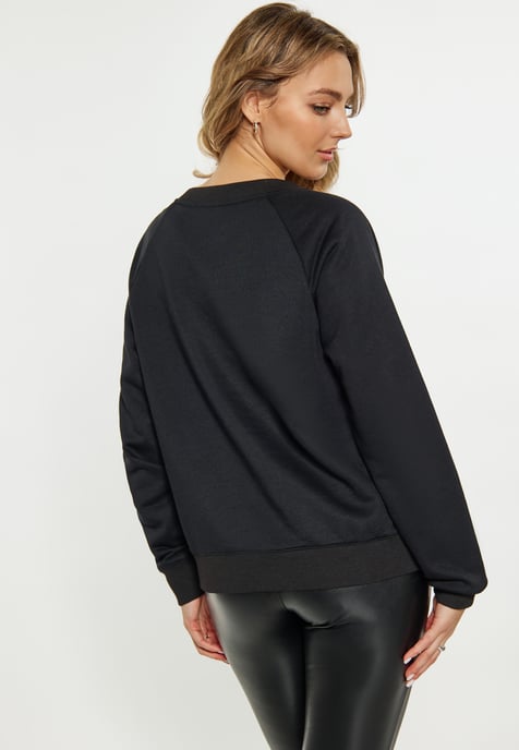 Faina Sweatshirt Damen schwarz - Image 4