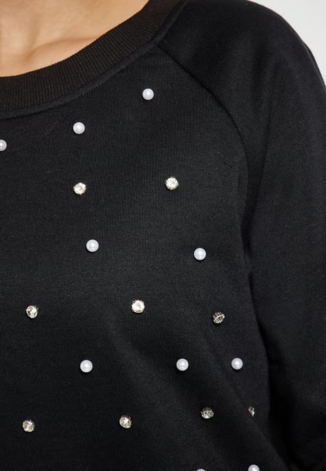 Faina Sweatshirt Damen schwarz - Image 5
