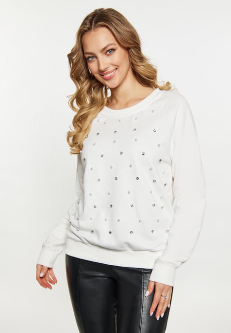 Faina Sweatshirt Damen weiss - Image 3