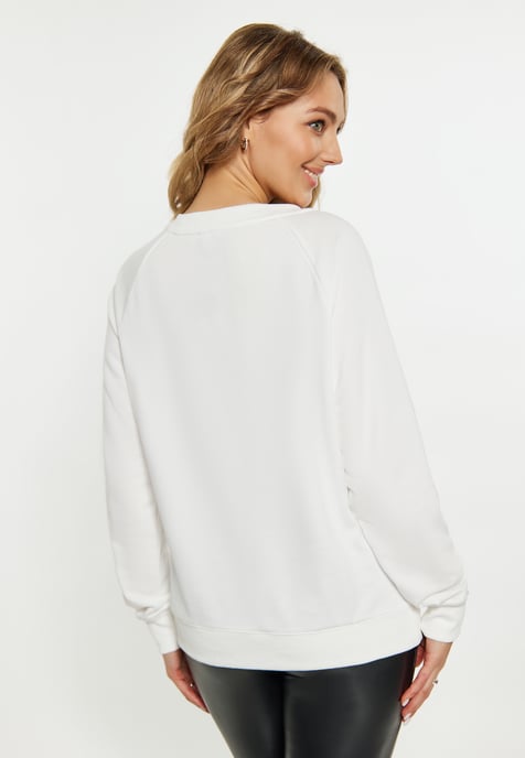 Faina Sweatshirt Damen weiss - Image 4