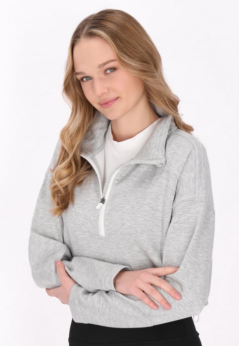 Mymo Sweatshirt Frauen HellGrauMelange - Image 3