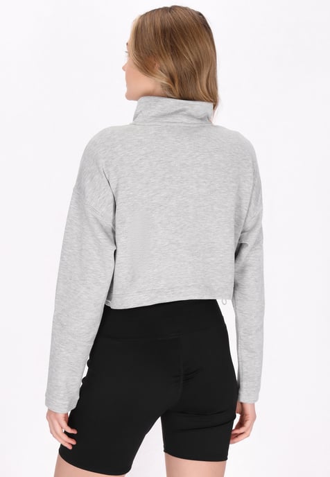 Mymo Sweatshirt Frauen HellGrauMelange - Image 4