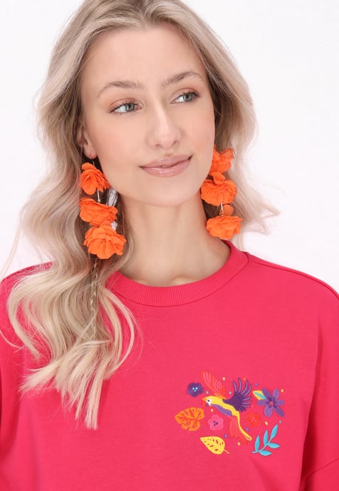 IZIA Sweatshirt Frauen Fuchsie - Image 5